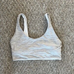 Women's Lululenon Gray/White Reversible Sports Bra
